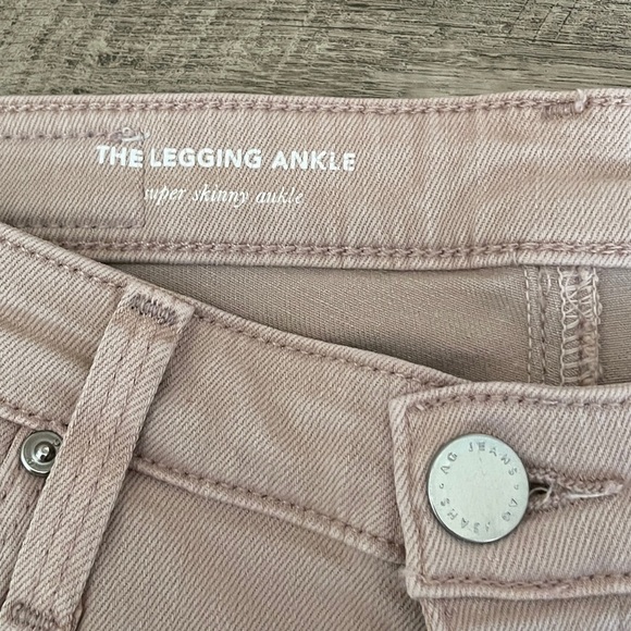 AG Adriano Goldschmeid The Legging Super Skinny Blush Pink Ankle Jeans Size 25 - Picture 10 of 11